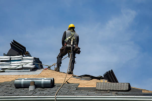 Professional Roofing technician working in White Cottage, OH